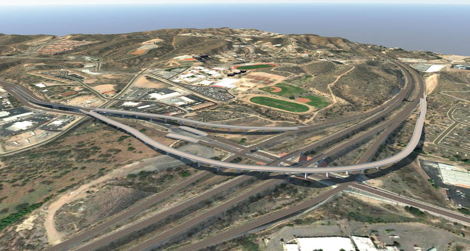 Flyover ramps